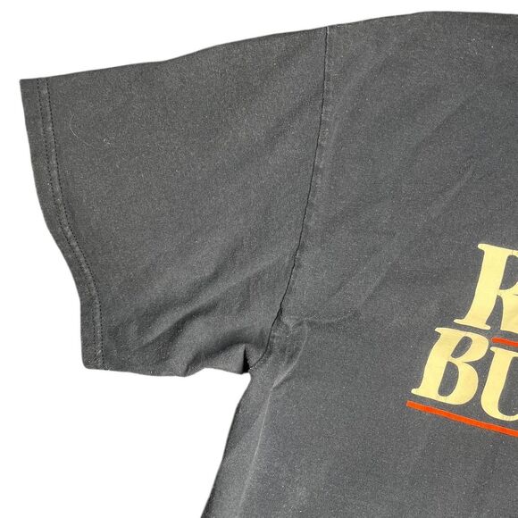 Vintage Reagan Bush '84 T-Shirt Port & Company Navy Blue Large Cotton - Picture 4 of 5